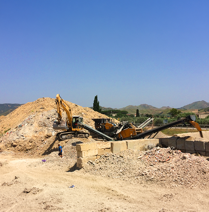 Impianto di recupero inerti CAM sulla SS 131, Samassi Medio Campidano